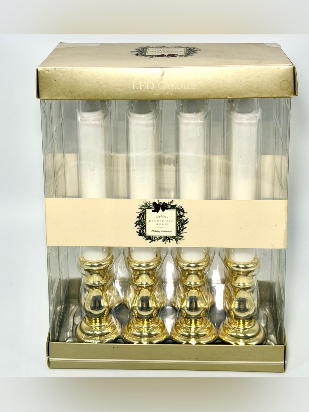 Home Holiday Collection Flameless LED Window Candles - Set of 4